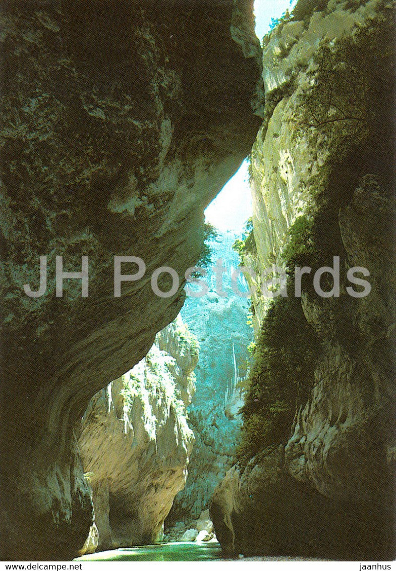 Ici le fond des Gorges pres de la Voute d'Emeraude - Les Gorges du Verdon - France - unused - JH Postcards