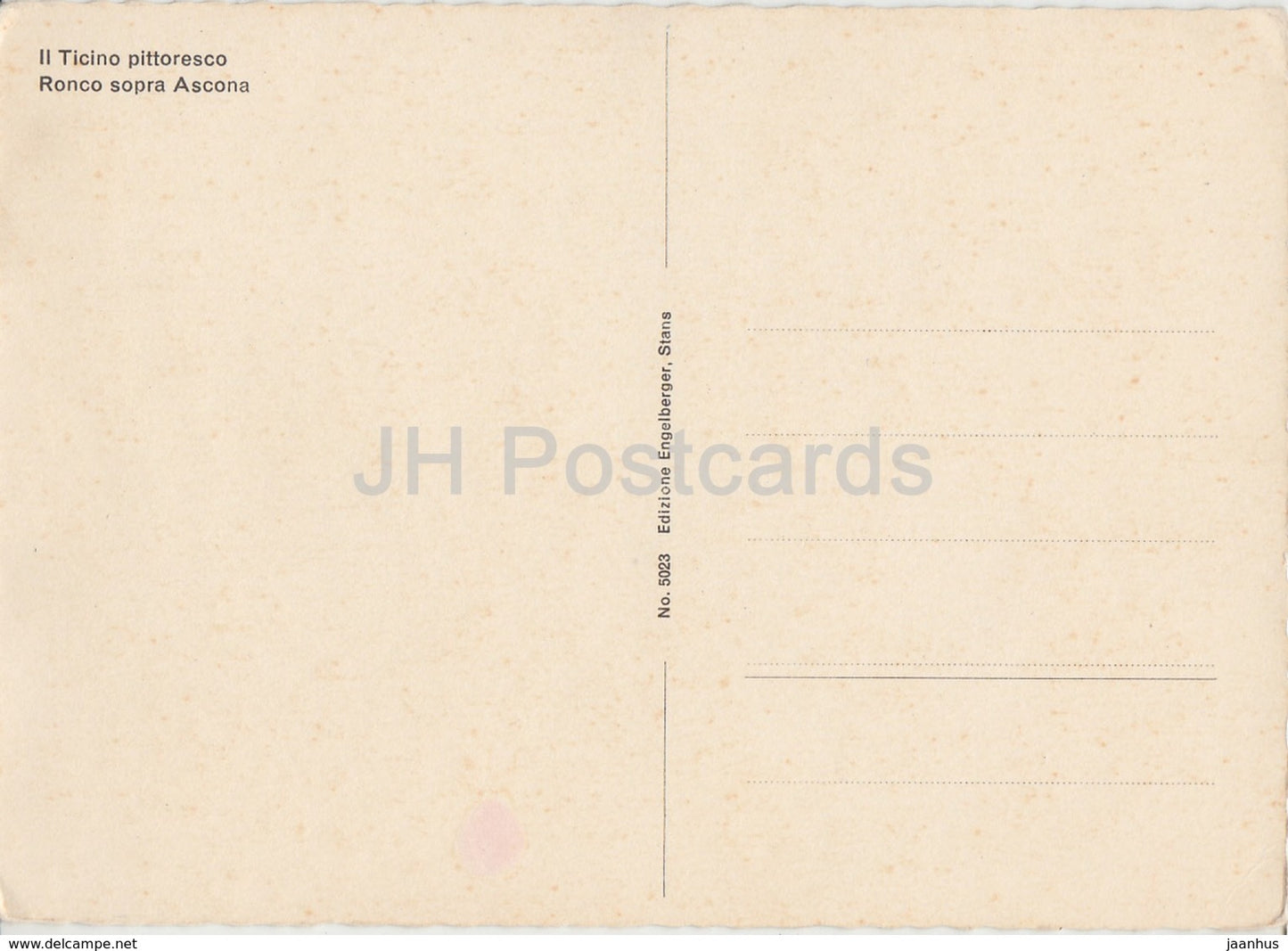 Il Ticino pittoresco - Ronco sopra Ascona - Suisse - inutilisé