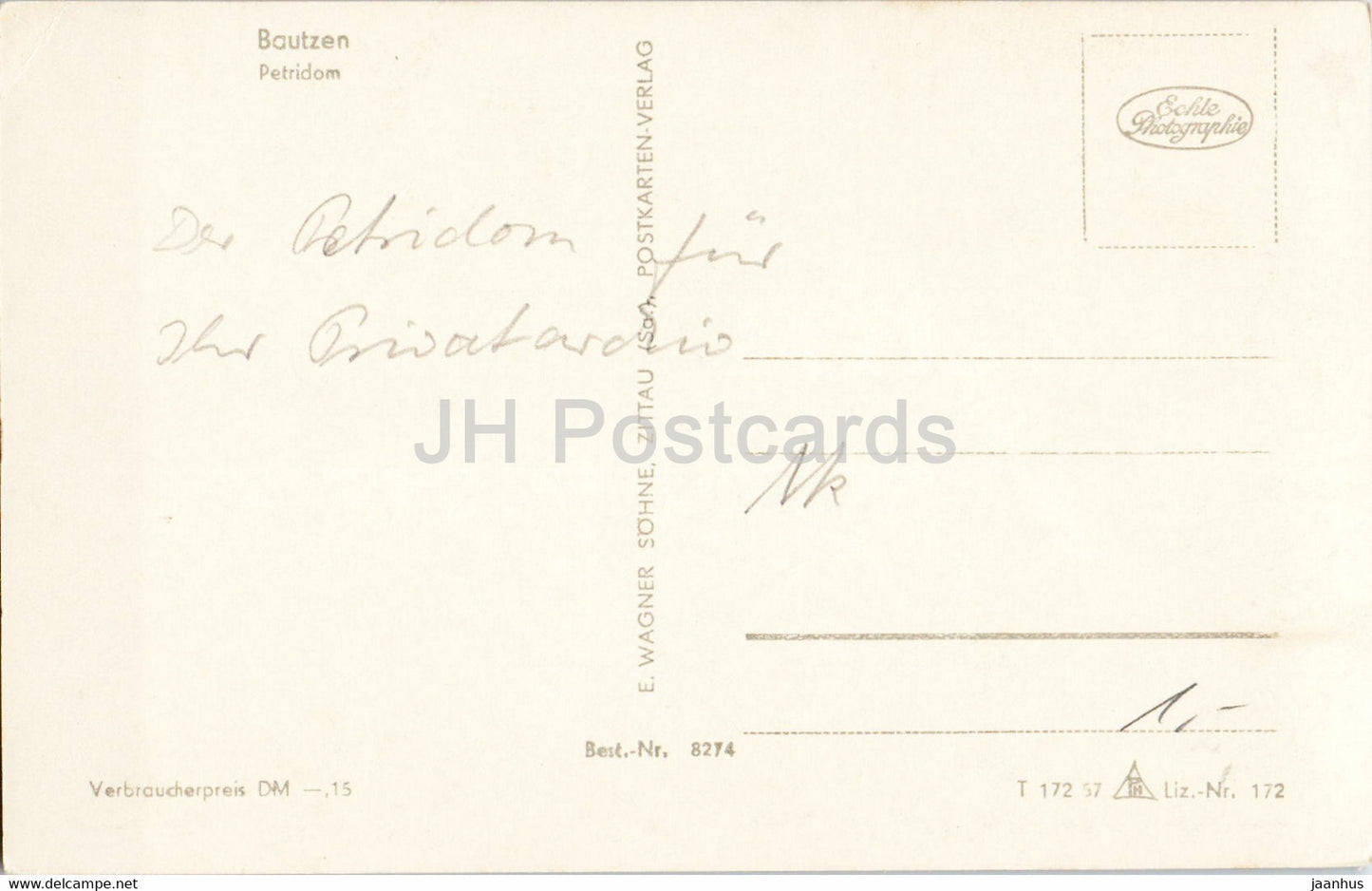 Bautzen - Petridom - Dom - alte Ansichtskarte - Deutschland - gebraucht