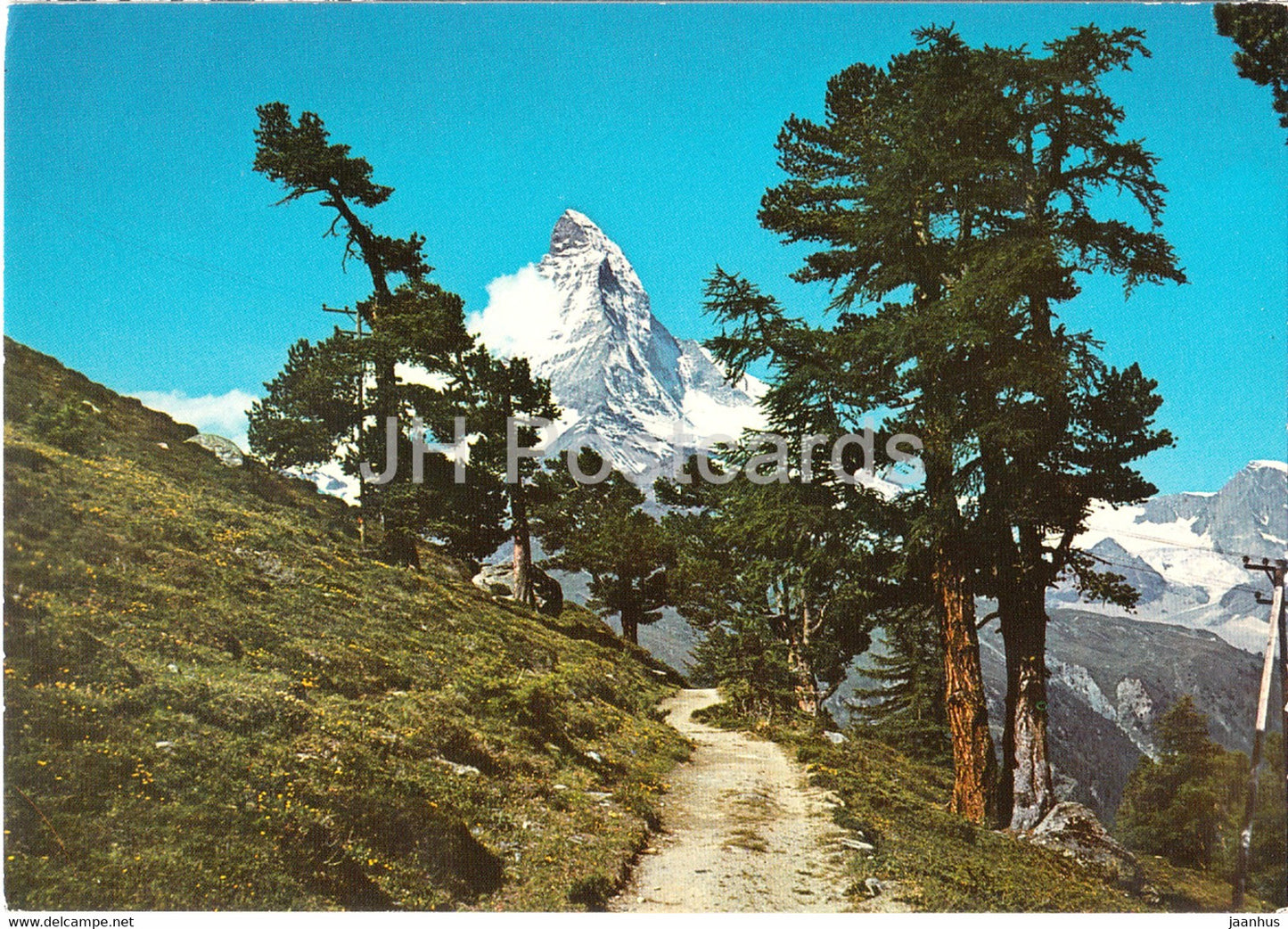 Zermatt - Riffelalp - Hohenweg zum Grunsee mit Matterhorn 4478 m - 18806 - Switzerland - unused - JH Postcards