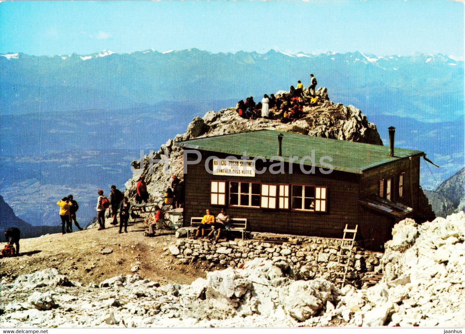 Dolomiti - Gruppo del Catinaccio - Rifugio Passo Santner 2741 m - Santnerpass Hutte - Italy - unused - JH Postcards