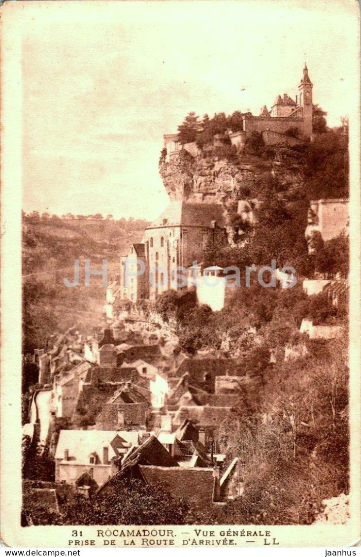 Rocamadour - Prise de la Route D'Arrivee - 31 - old postcard - France - used - JH Postcards
