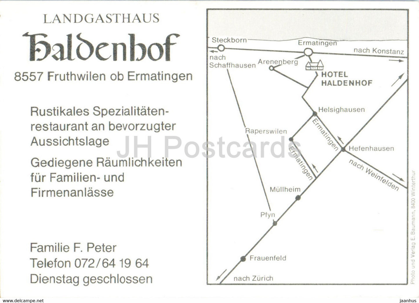 Landgasthaus Haldenhof - hôtel - Suisse - inutilisé