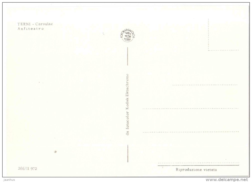 Anfiteatro , Carsuale - Amphitheatre - Terni - Umbria - 266/II 972 - Italia - Italy - unused - JH Postcards