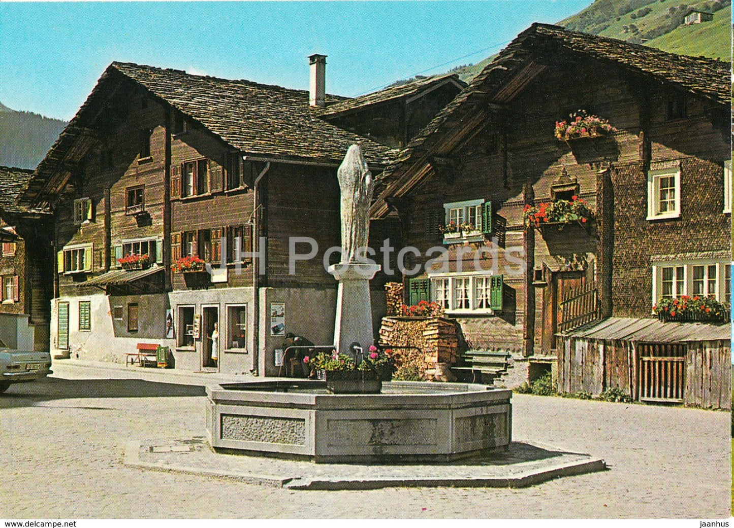 Bad Vals 1250 m - Dorfplatz - 5742 - Switzerland - unused - JH Postcards