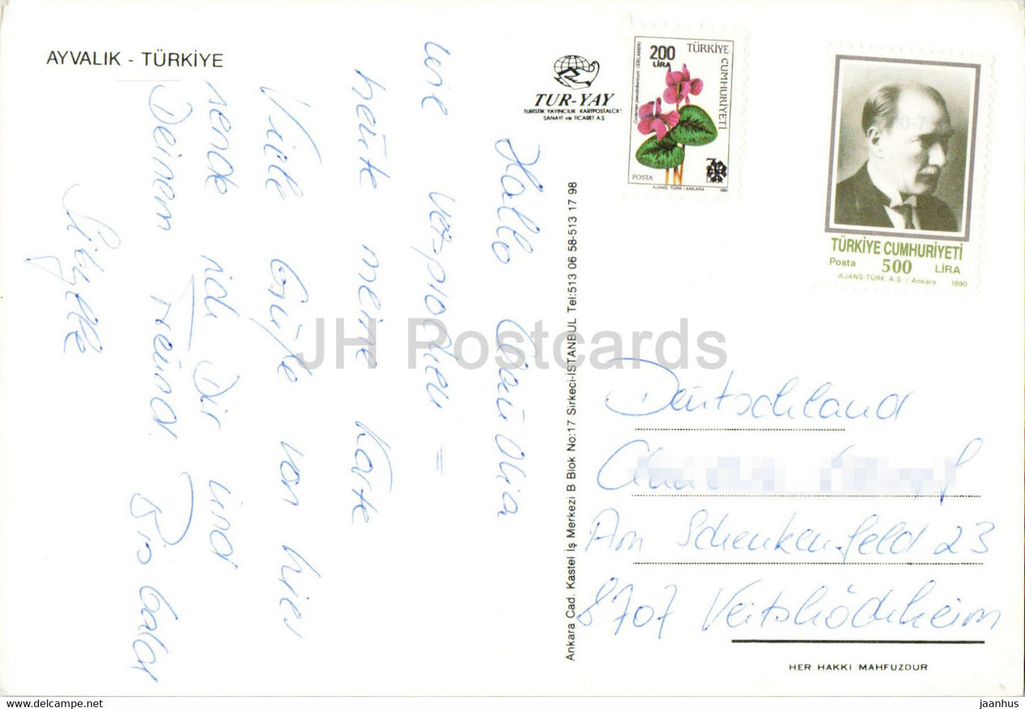 Ayvalik - beach - street - pool - 1988 - Turkey - used