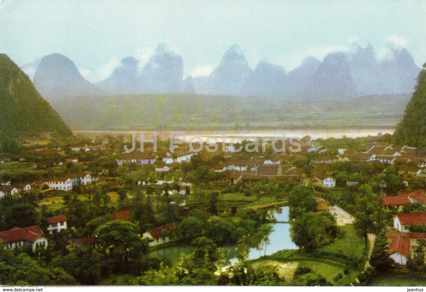 Kweilin - Guilin - Yangshuo in a drizzle - 1973 - China - unused