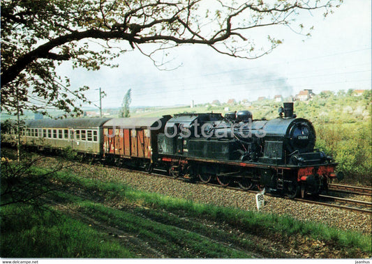 Personenzug Tenderlokomotive 078185-9 - Wurzburg Nurnberg - train - railway - locomotive - Germany - unused - JH Postcards
