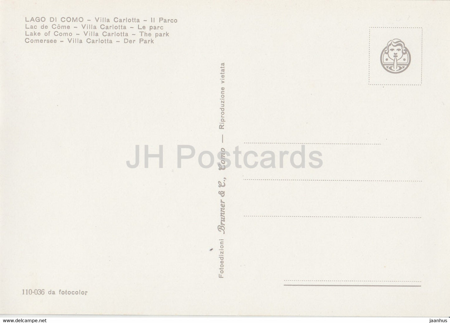 Lago di Como - Villa Carlotta - Il Parco - The Park - Italy - Italia - unused