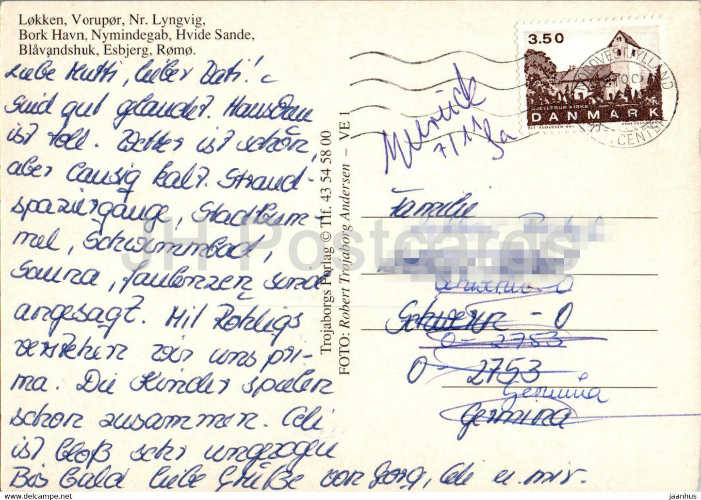 Vestjylland - Lokken - Vorupor - Bork Havn - Hvide Sande - Esbjerg - Romo - multiview - Denmark - used