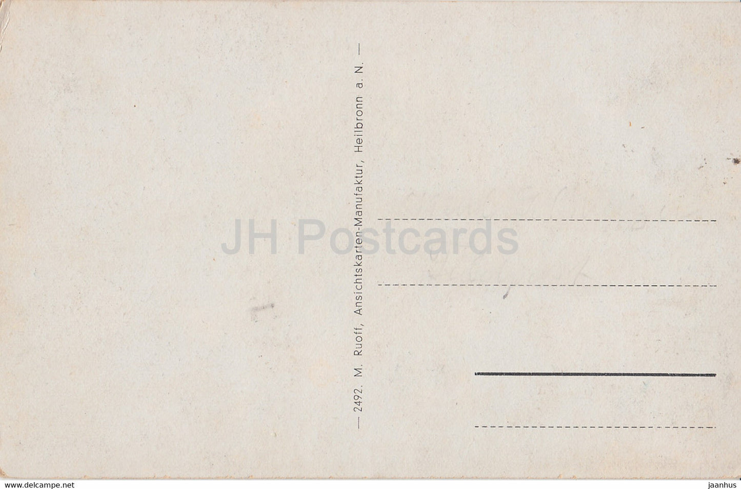 Neuenstein Schloss - castle - 2492 - old postcard - Germany - unused