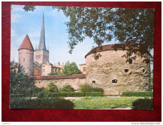 Fat Margaret Tower - Tallinn - 1980 - Estonia USSR - used - JH Postcards