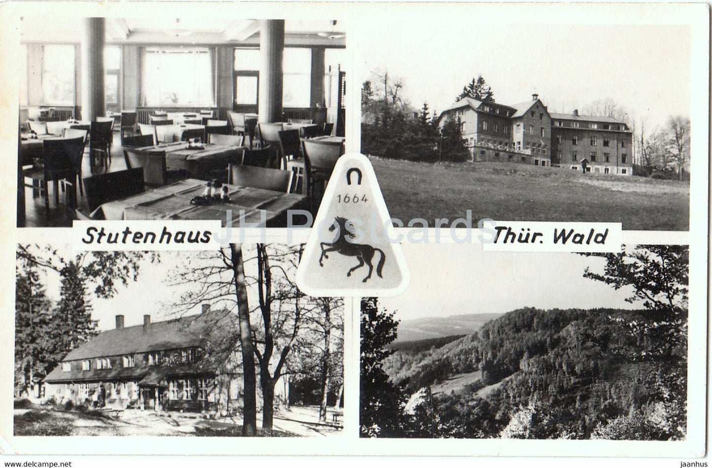 Ferienheim und Berggaststatte VEB Zeiss - Stutenhaus bei Schmiedefeld - old postcard - 1958 - Germany DDR - used - JH Postcards