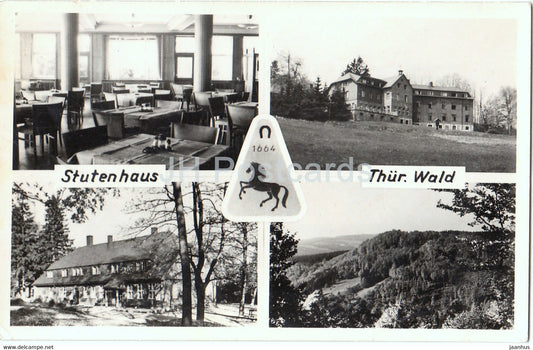 Ferienheim und Berggaststatte VEB Zeiss - Stutenhaus bei Schmiedefeld - old postcard - 1958 - Germany DDR - used - JH Postcards