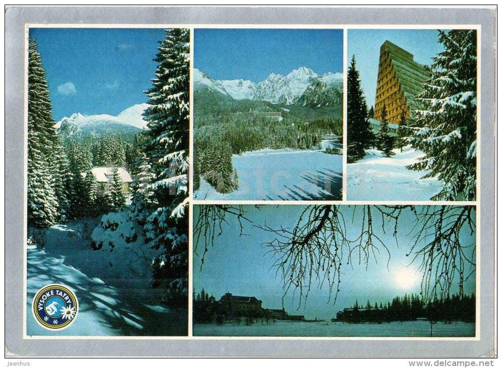 Strbske Pleso - sanatorium Helios - Vysoke Tatry - High Tatras - Czechoslovakia - Slovakia - used - JH Postcards