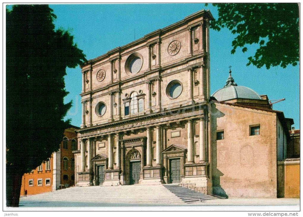 Basilica di S. Bernardino , Facciata di Cola dell´Amatrice - basilica  - L´Aquila - 8909 - Italia - Italy - - JH Postcards