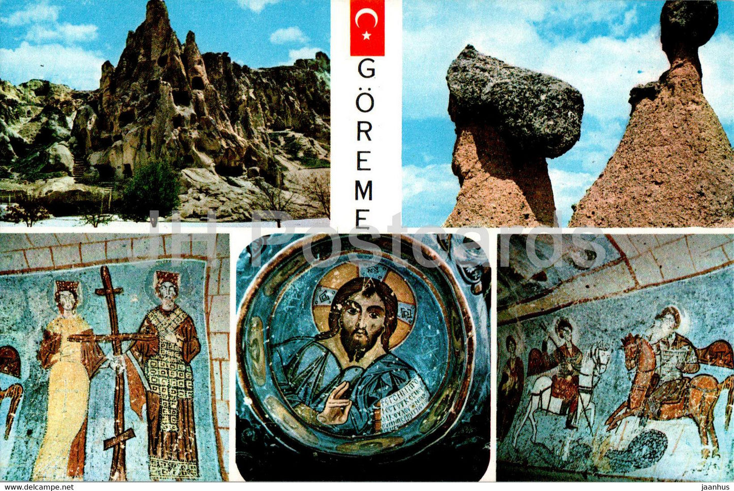 Goreme from the City - Open Air Museum - multiview - 50-30 - Turkey - unused - JH Postcards