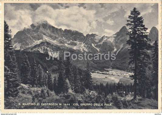 S Martino Di Castrozza 1444 m - Col Gruppo delle Pale - old postcard - 1949 - Italy - used - JH Postcards
