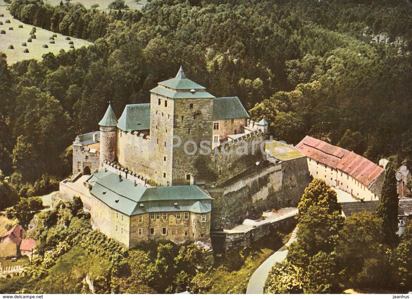 Cesky Raj - Czech Paradise - Kost - gothic Castle - Czechoslovakia - Czech Republic - old postcard - unused - JH Postcards