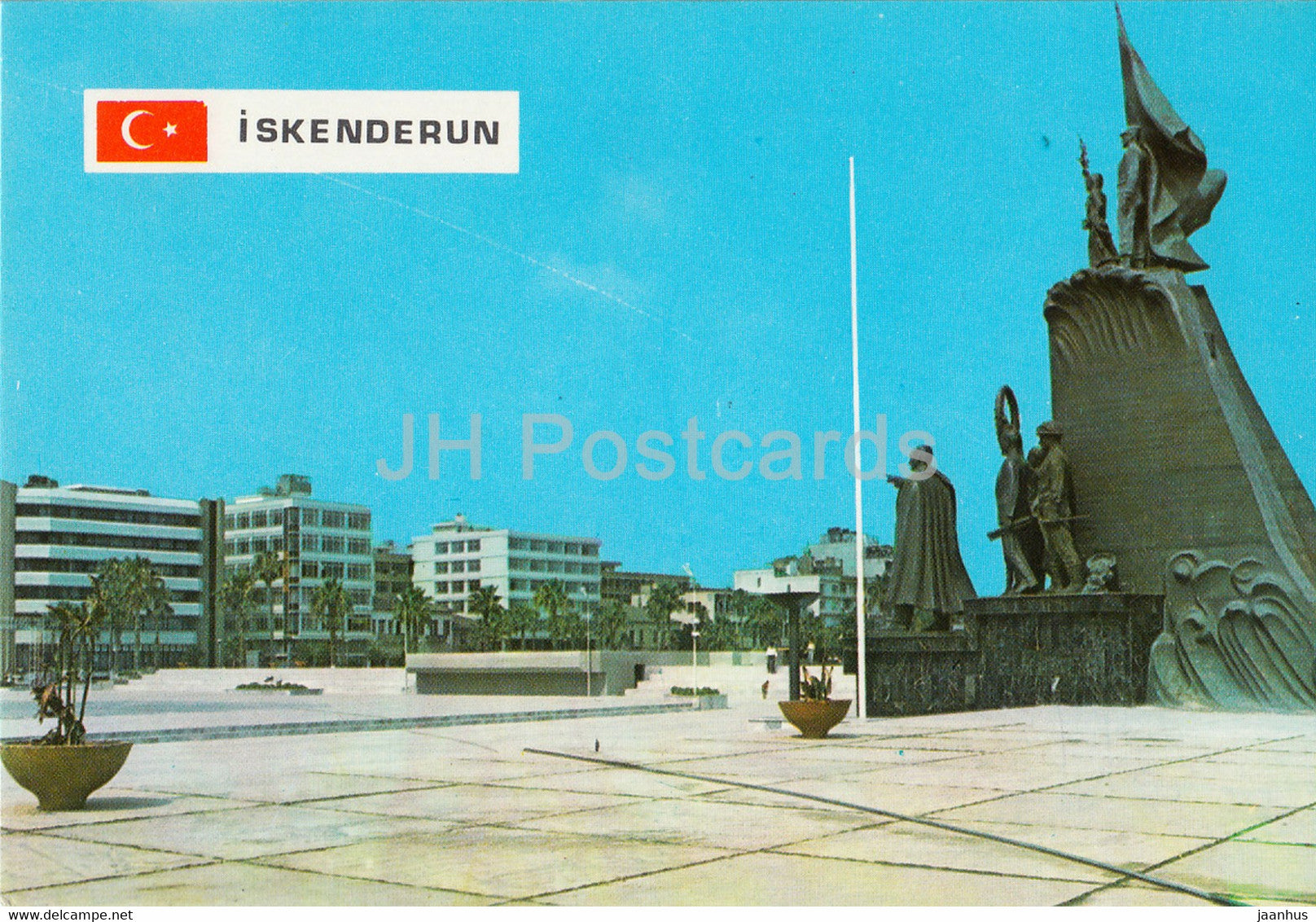 Iskenderun - Ataturk Monument - 1984 - Turkey - used - JH Postcards