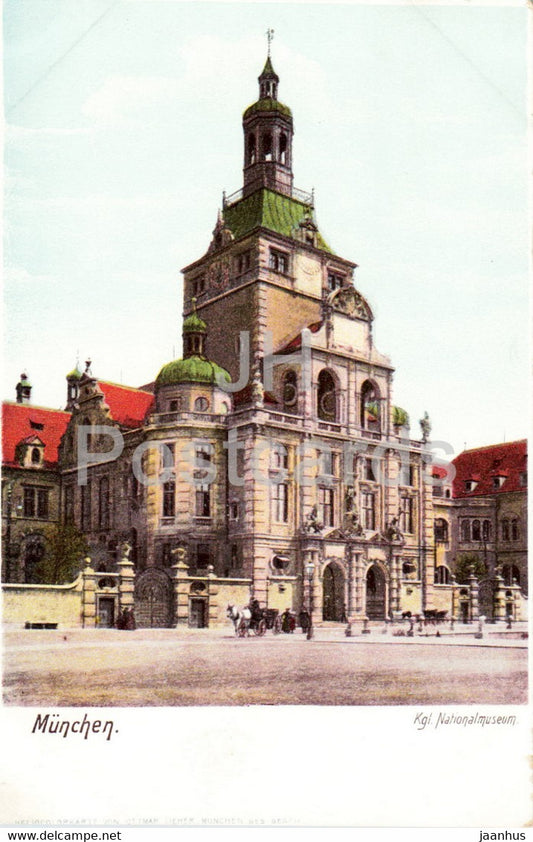 Munchen - Munich - Kgl Nationalmuseum - museum - old postcard - Germany - unused - JH Postcards