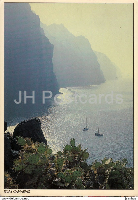 Los Gigantes cliffs - Spain - used - JH Postcards