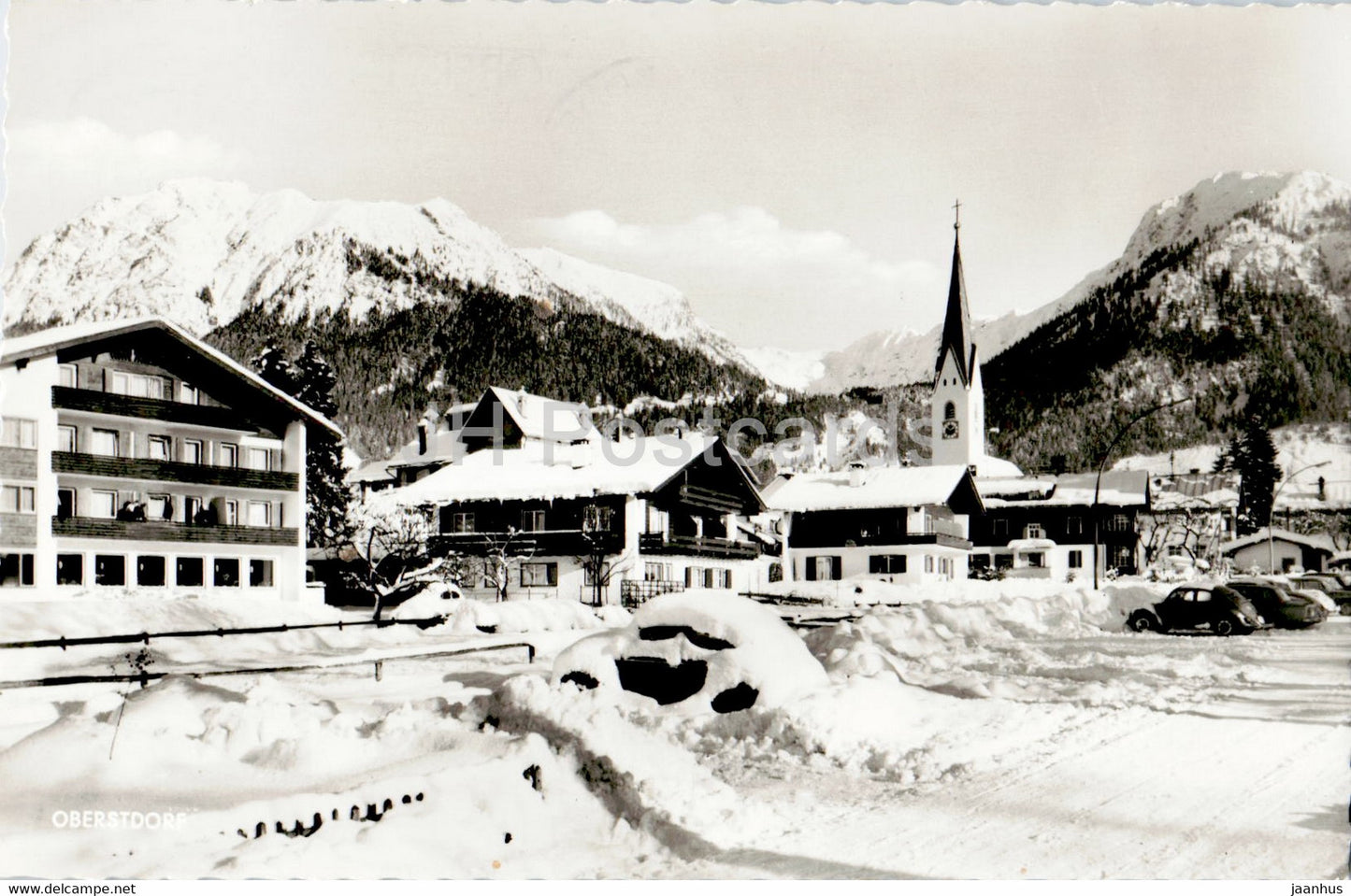Wintersportplatz Oberstdorf - Nebelhorn - Rubihorn - Schattenberg - 1968 - Germany - used - JH Postcards