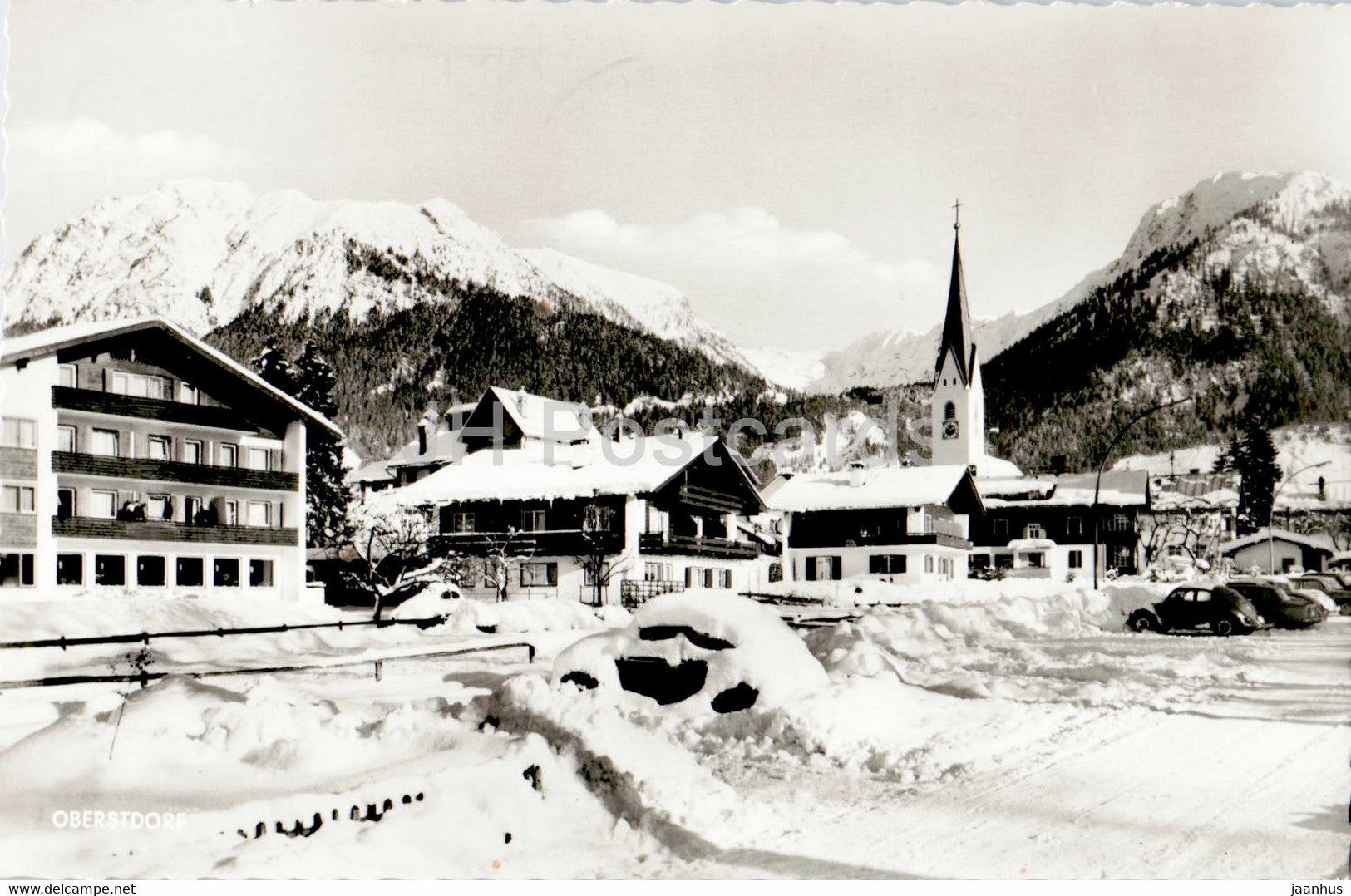 Wintersportplatz Oberstdorf - Nebelhorn - Rubihorn - Schattenberg - 1968 - Germany - used - JH Postcards