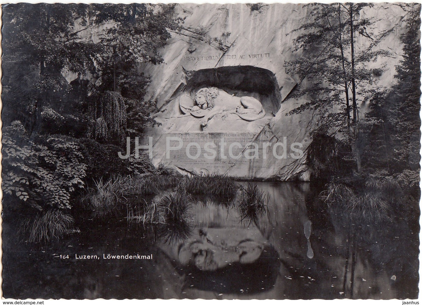 Luzern - Lucerne - Lowendenkmal - lion - monument - 1948 - Switzerland - used - JH Postcards