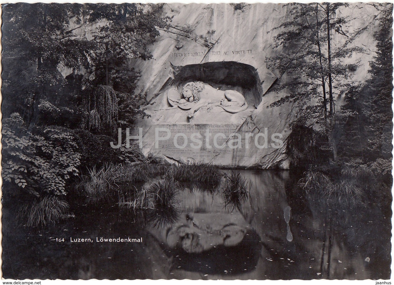 Luzern - Lucerne - Lowendenkmal - lion - monument - 1948 - Switzerland - used - JH Postcards