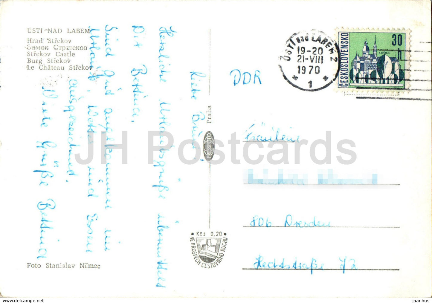Usti nad Labem - Hrad Strekov - Schloss - 1970 - Tschechische Republik - Tschechoslowakei - gebraucht