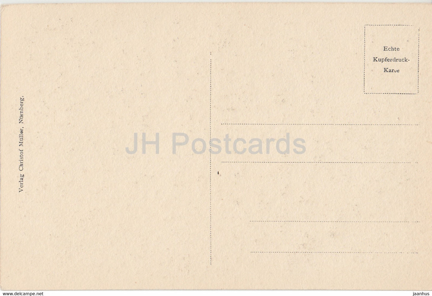 Nürnberg - Deutsches Museum - Reichshof mit Roland - alte Postkarte - Deutschland - unbenutzt