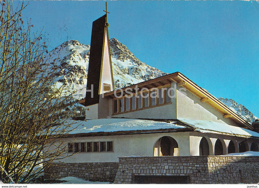 Neue Katholische Kirche von Maloja - church - 134 - 1972 - Switzerland - used - JH Postcards