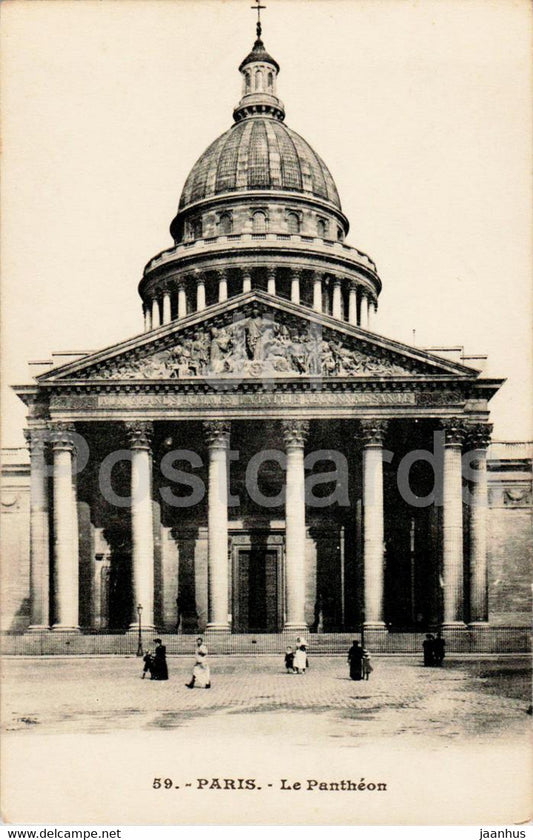 Paris - Le Pantheon - 59 - old postcard - France - unused - JH Postcards