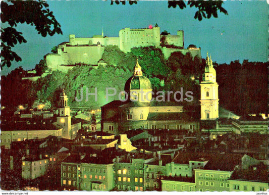 Salzburg bei Nacht - Austria - unused - JH Postcards