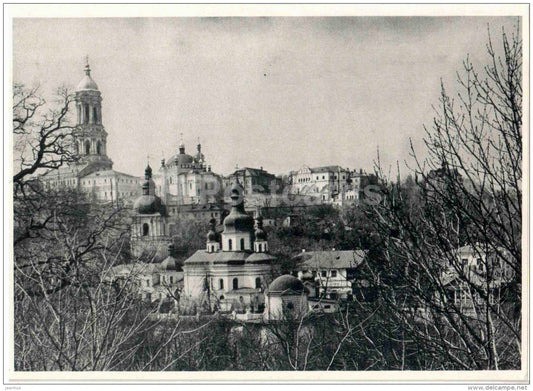 ensemble of monuments of the Kiev-Pechersk Museum near catacombs - Kyiv-Pechersk Reserve - 1966 - Ukraine USSR - unused - JH Postcards