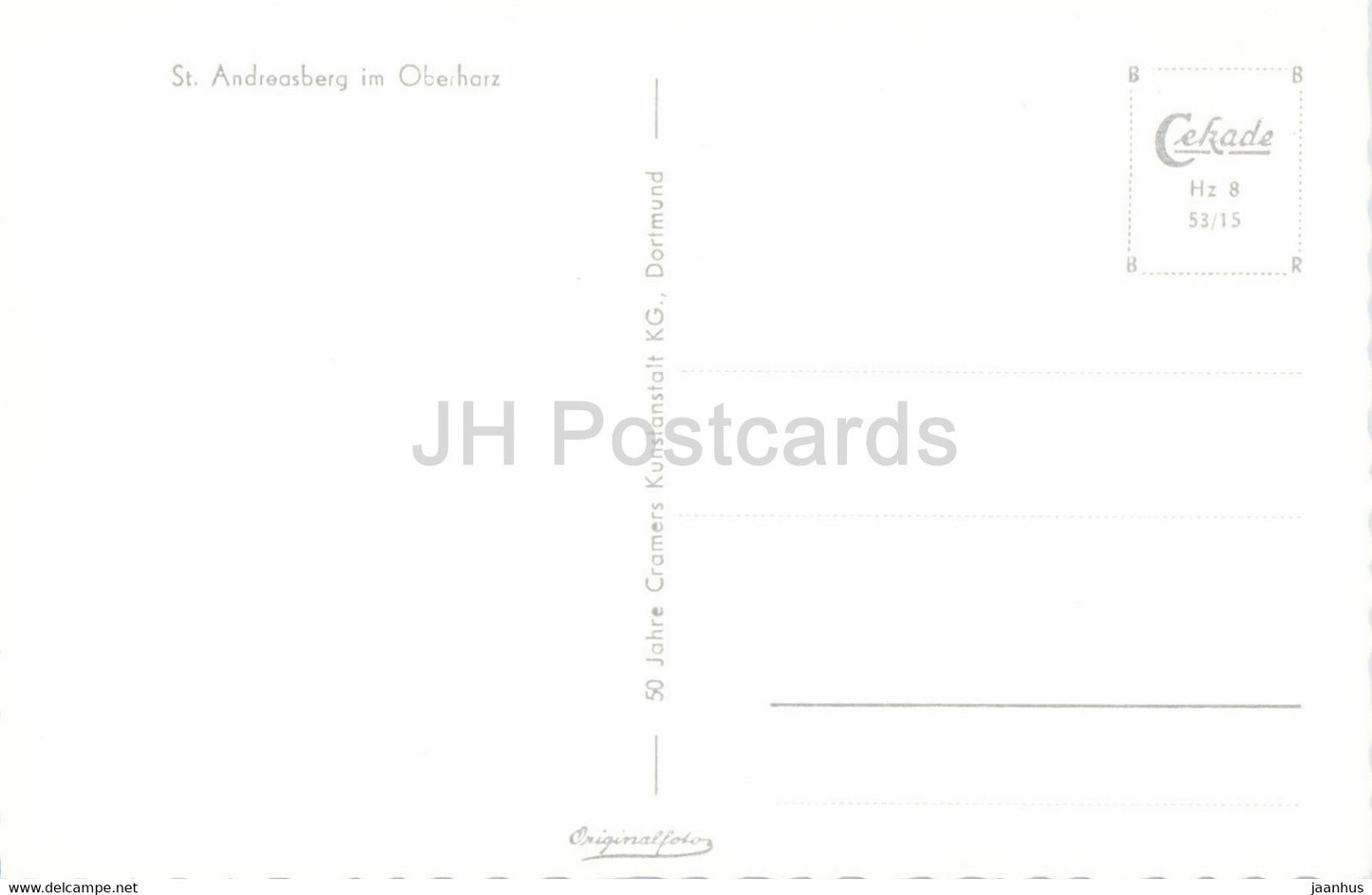 St. Andreasberg im Oberharz - alte Postkarte - Deutschland - unbenutzt