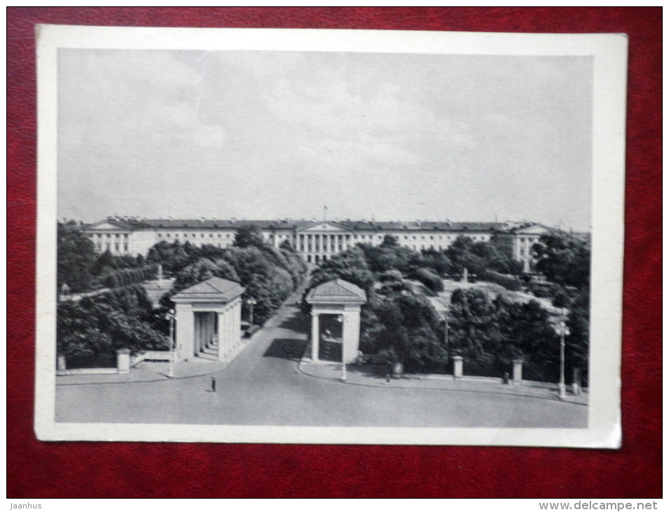 general view of Smolny - Leningrad - St. Petersburg - 1964 - Russia USSR - unused - JH Postcards