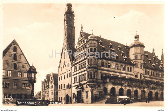 Rothenburg o d Tauber - Rathaus - 59788 - old postcard - Germany - unused - JH Postcards