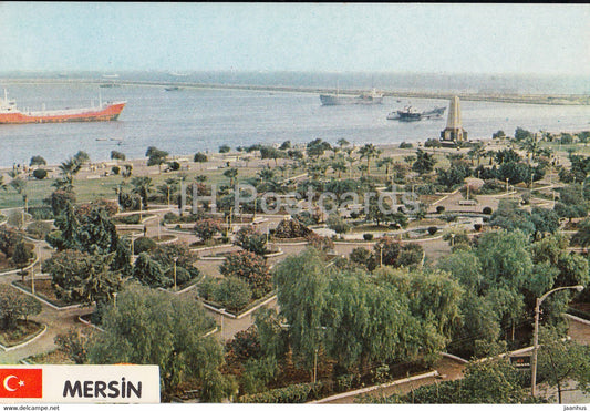 Mersin - Some view of the City - ship - 1987 - Turkey - used - JH Postcards