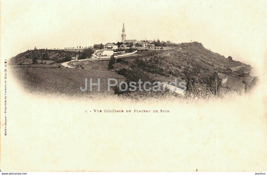 Vue Generale du Plateau de Sion - 6 - old postcard - France - unused - JH Postcards