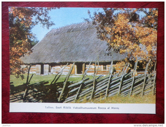 Estonian Open Air Museum - Rocca al Mare - barn - Tallinn - 1975 - Estonia - USSR - unused - JH Postcards