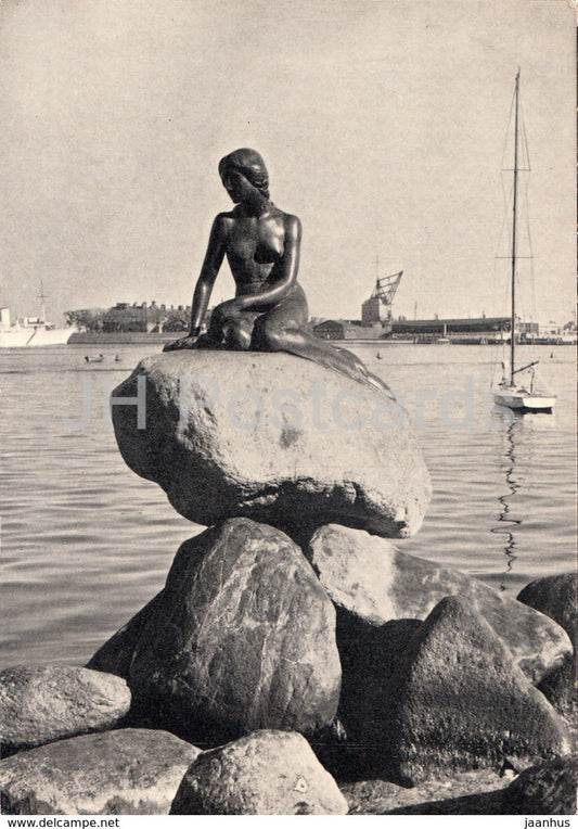Copenhagen - The Little Mermaid - sculpture - 123 - Denmark - unused - JH Postcards