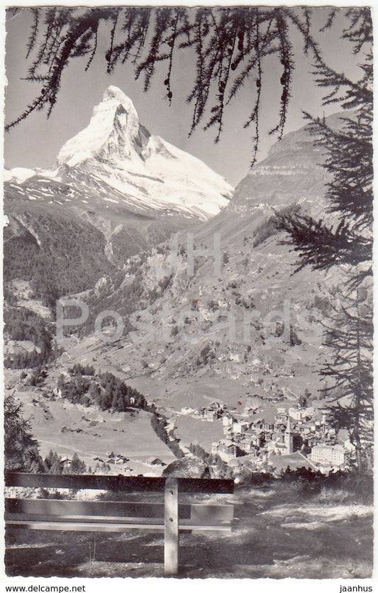 Zermatt mit Matterhorn - 164 - Switzerland - 1964 - used - JH Postcards