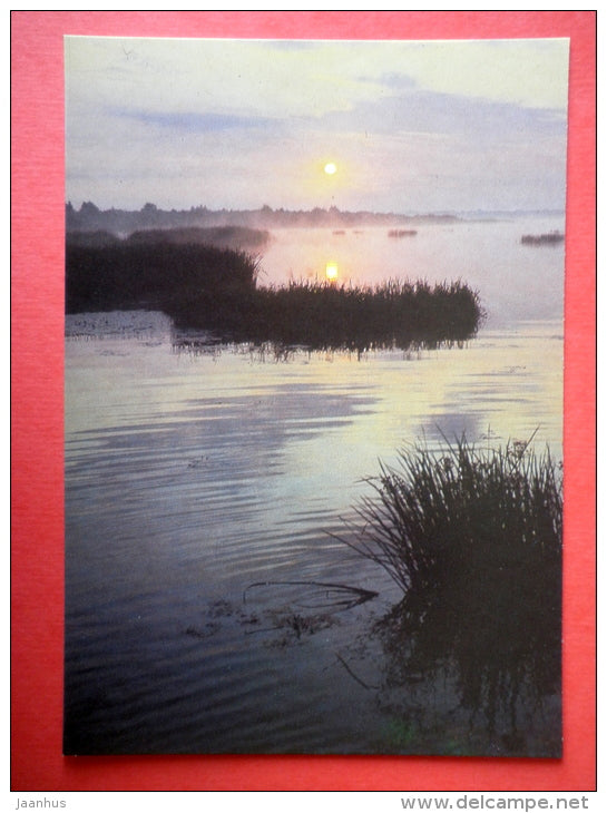 Konstantinovskiye meadows at dawn - Sergei Yesenin Museum-Reserve - 1986 - USSR Russia - unused - JH Postcards