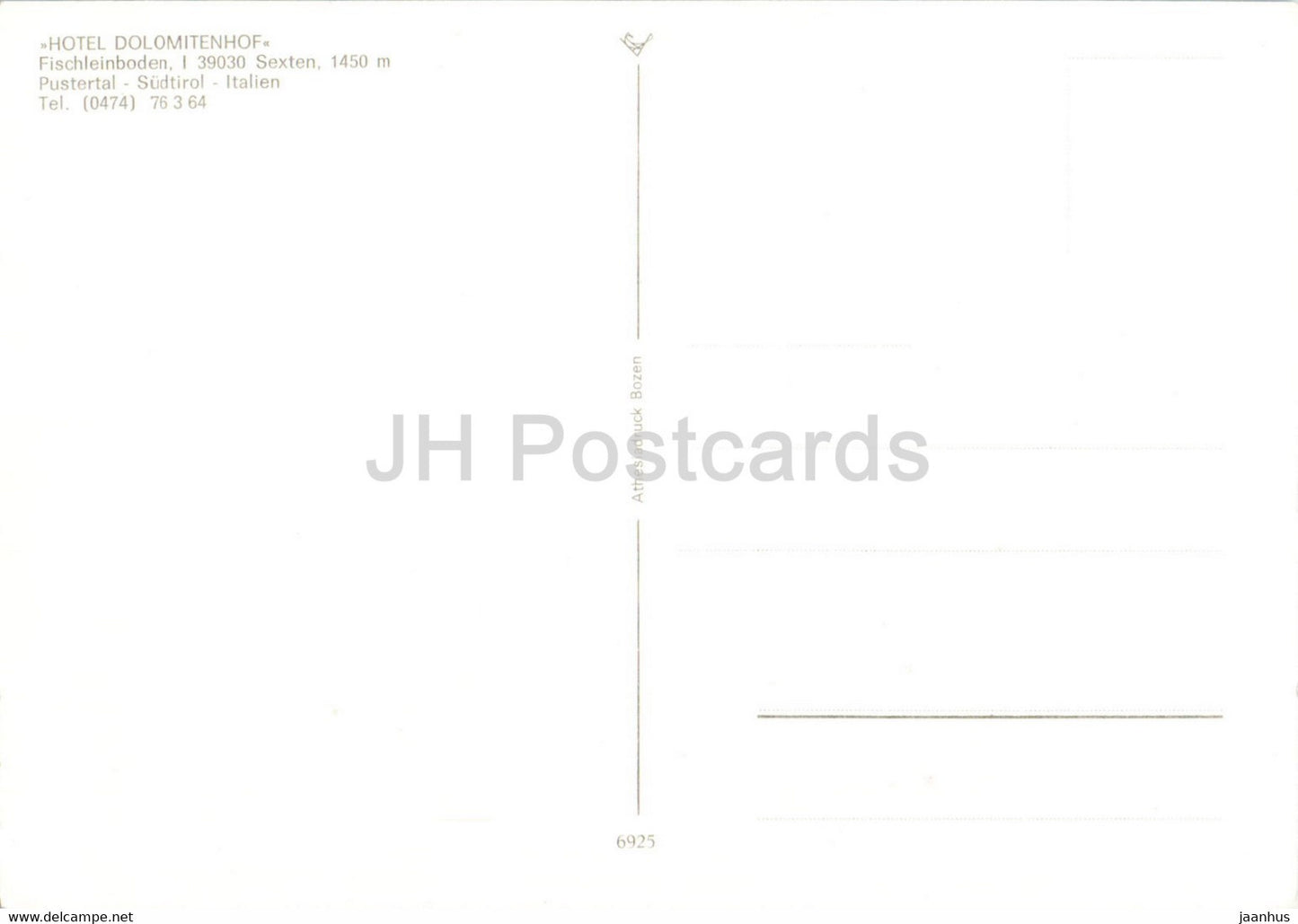 Hotel Dolomitenhof - Fischleinboden - Sexten - Pustertal - 6925 - Italy - unused