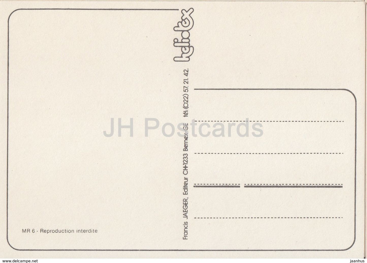 Morges - car - sculpture - multiview - MR 6 - Switzerland - unused