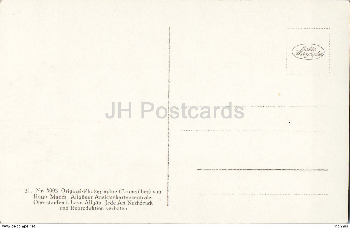 Tannheimer Gruppe i Tirol - Gimpelalm 1700 m - 4003 - carte postale ancienne - Autriche - inutilisée