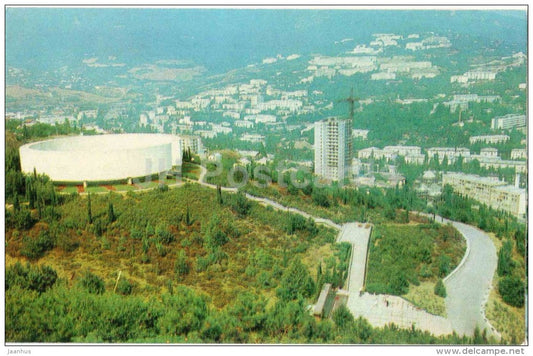 Memorial in honor of the heroes of wars at Glory hill - Crimea - Yalta - 1979 - Ukraine USSR - unused - JH Postcards