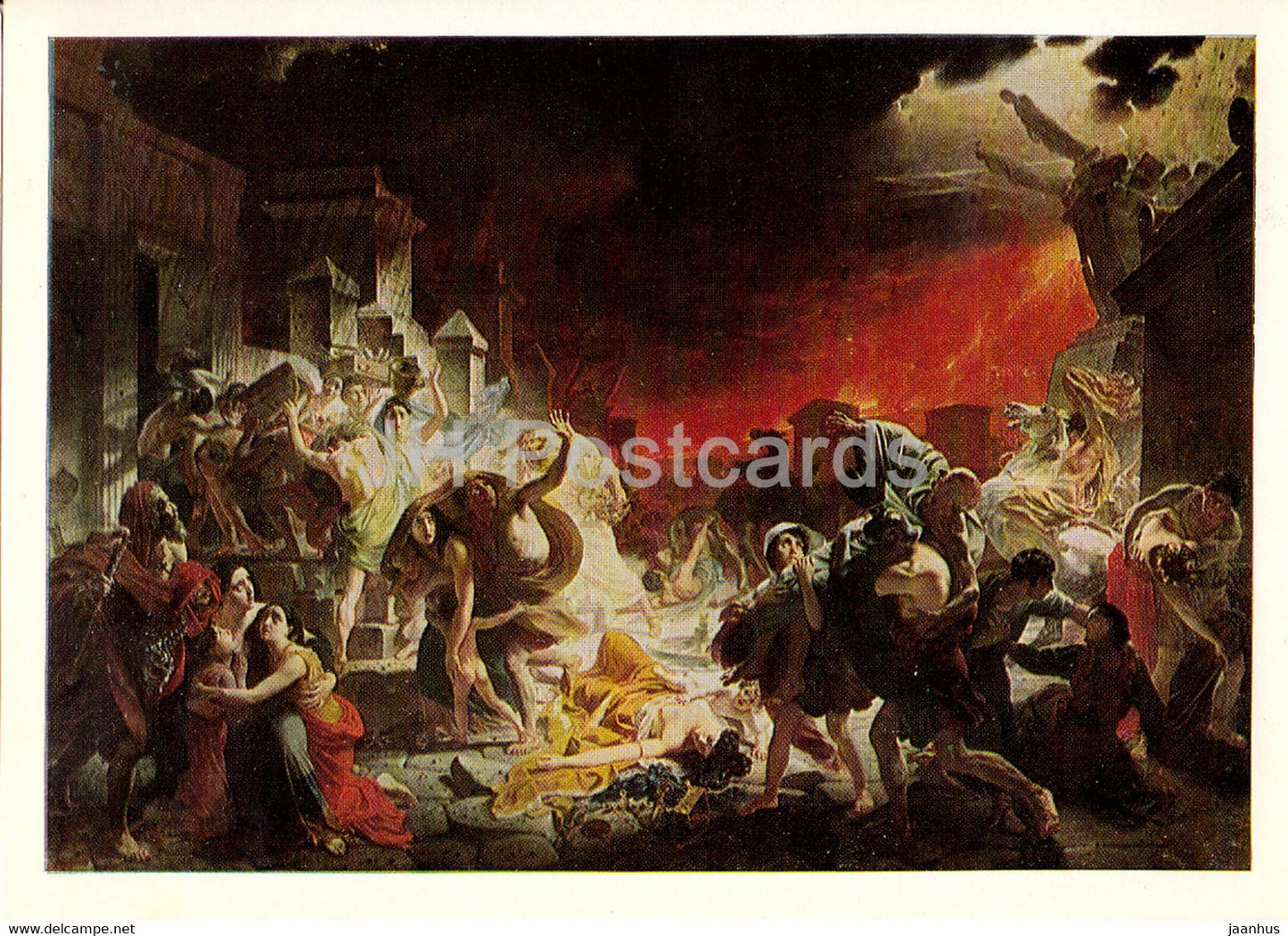 painting by Karl Bryullov - The Last Day of Pompeii - Russian art - 1978 - Russia USSR - unused - JH Postcards